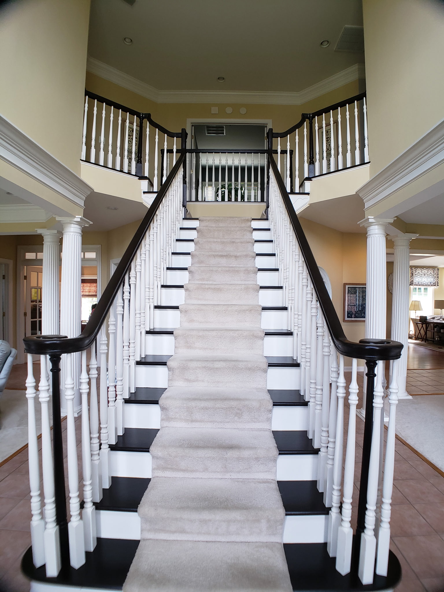 Painting Stair Railing and Stairwells